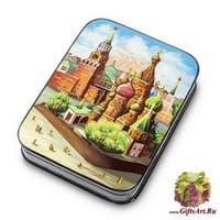 ШК-55/18 Шкатулка &quot;Собор Василия Блаженного&quot; Орлова