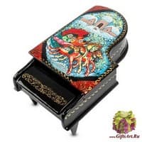 ШК-15/ 5 Шкатулка Мстера &quot;Рояль&quot; сред. - Вариант A