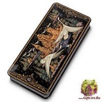 ШК-45/16 Шкатулка Холуй &quot;Кижи&quot; исп. Орлова