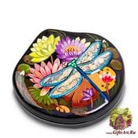 ШК-70/ 7 Шкатулка  &quot;Стрекоза&quot; исп. Федяева