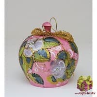 МР-23/26 Шкатулка &quot;Яблоко&quot; 10см