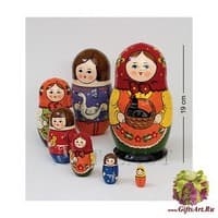 МР-37/11 Матрешка  7-кукольная &quot;Алиса&quot;