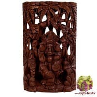 17-002 Панно резное &quot;Ганеша - Бог Изобилия&quot;