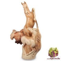 45-007 Статуэтка &quot;Лошадь с жеребенком&quot; 35 см