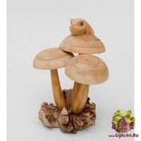 45-032 Статуэтка &quot;Лягушонок на грибах&quot; 18 см