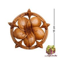 17-040 Панно резное  &quot;Цветы&quot;