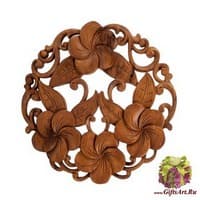 17-043 Панно резное &quot;Цветы&quot;