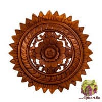 17-048 Панно резное  &quot;Цветы&quot;