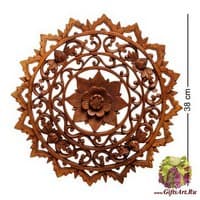 17-051 Панно резное  &quot;Цветы&quot;