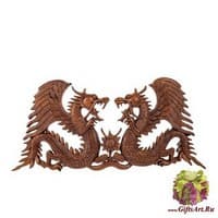 17-060 Панно резное &quot;Два Дракона&quot;