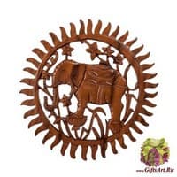 17-068 Панно резное &quot;Слон&quot;