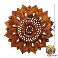 17-069 Панно резное &quot;Цветы&quot;