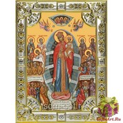 Икона освященная &quot;Всех скорбящих Радость икона Божией Матери&quot;, 18x24 см, со стразами