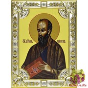 Икона освященная &quot;Павел апостол&quot; ,18х24см со стразами, 18x24 см