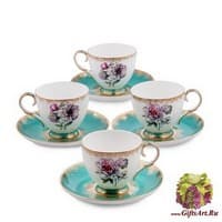 JK- 22 Чайный набор на 4 перс.&quot;Цветок Неаполя&quot;