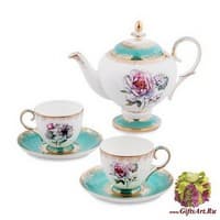 JK- 24 Чайный набор на 2 перс.&quot;Цветок Неаполя&quot;