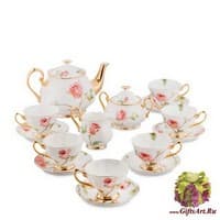 JK- 34 Чайный сервиз на 6 перс.&quot;Итальянская роза&quot;