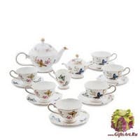 JK- 46 Чайный сервиз на 6 перс.&quot;Райский сад&quot;