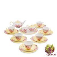 JK- 83 Чайный сервиз на 6 перс. &quot;Пионы&quot;