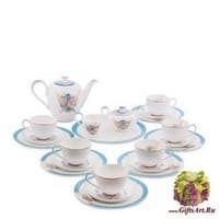 JK- 99 Чайный сервиз 22 пр. на 6 перс. &quot;Песня Мотылька&quot;