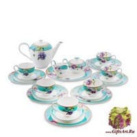 JK-117 Чайный сервиз 22 пр. на 6 перс. &quot;Виола&quot;