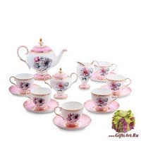 JK-124 Чайный сервиз 15 пр. на 6 перс. &quot;Цветок Неаполя&quot;