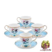 JK-129 Чайный набор на 4 перс. &quot;Цветок Неаполя&quot;