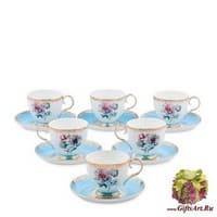 JK-130 Чайный набор на 6 перс. &quot;Цветок Неаполя&quot;