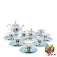 JK-132 Чайный сервиз 22 пр. на 6 перс. &quot;Цветок Неаполя&quot;