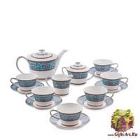 JK-172 Чайный сервиз 15 пр. на 6 перс. &quot;Арабески&quot;