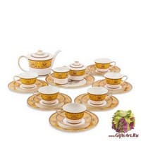 JK-179 Чайный сервиз 22 пр. на 6 перс. &quot;Арабески&quot;