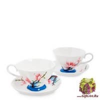 JS-02 Чайный набор на 2 перс. &quot;Цветущая сакура&quot;