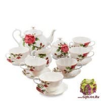 JS-13 Чайный сервиз на 6 персон &quot;Золотая Роза Рафаэлло&quot;
