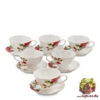 JS-15 Чайный набор на 6 перс. &quot;Золотая Роза Рафаэлло&quot;