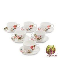 JS-26 Чайный набор на 6 перс. &quot;Райская птица&quot;