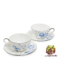 JS-31 Чайный набор на 2 перс. &quot;Голубая бабочка&quot;