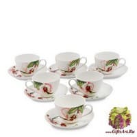 JS-38 Чайный набор на 6 перс. &quot;Королевская орхидея&quot;