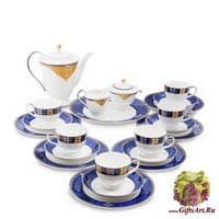 JK-194 Чайный сервиз 22 пр. на 6 перс. &quot;Золотой Палермо&quot;