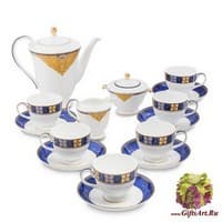 JK-195 Чайный сервиз 15 пр. на 6 перс. &quot;Золотой Палермо&quot;