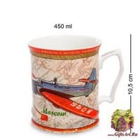 CN-09 Кружка &quot;Перелет Москва-Ванкувер 1937 г.&quot; 450 мл