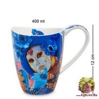 CN-16 Кружка &quot;Венецианские маски&quot; 400 мл