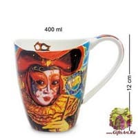 CN-17 Кружка &quot;Венецианские маски&quot; 400 мл