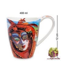 CN-19 Кружка &quot;Венецианские маски&quot; 400 мл