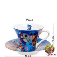 CN-20 Чашка с блюдцем &quot;Венецианские маски&quot; 250 мл