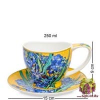 CN-36 Чашка с блюдцем &quot;Ирисы