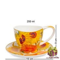 CN-37 Чашка с блюдцем &quot;Подсолнухи