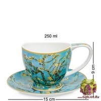 CN-38 Чашка с блюдцем &quot;Ветки цветущего миндаля