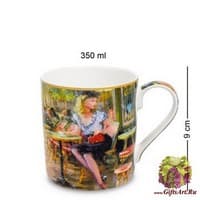 CN-47 Кружка &quot;За чашкой кофе&quot; 350мл