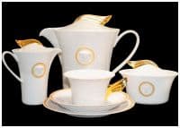 Чайный сервиз Медальон Меандр фарфор Rosenthal Versace 6 персон 21 предмет подарочная упаковка  Германия