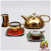 Чайный сервиз Марко Поло Marco Polo фарфор Rosenthal Versace 6 персон 21 предмет подарочная упаковка  Германия